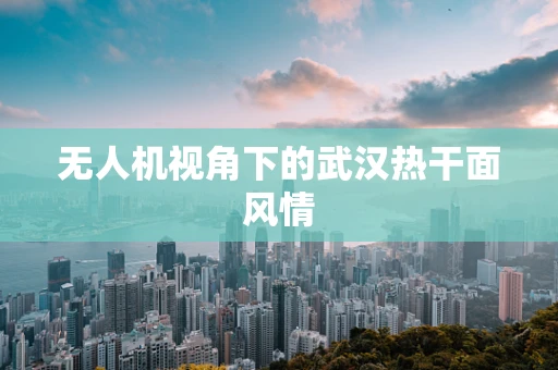 无人机视角下的武汉热干面风情