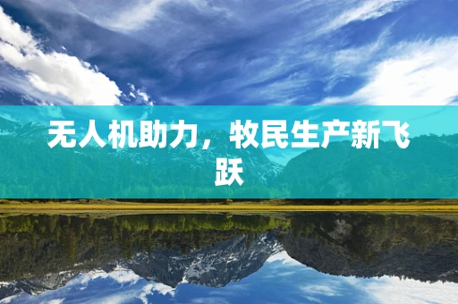 无人机助力，牧民生产新飞跃