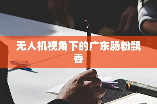 无人机视角下的广东肠粉飘香