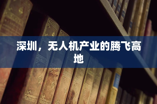 深圳，无人机产业的腾飞高地