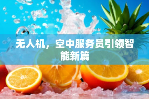 无人机，空中服务员引领智能新篇