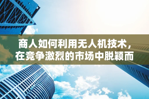 商人如何利用无人机技术，在竞争激烈的市场中脱颖而出？