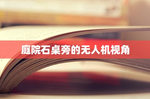 庭院石桌旁的无人机视角