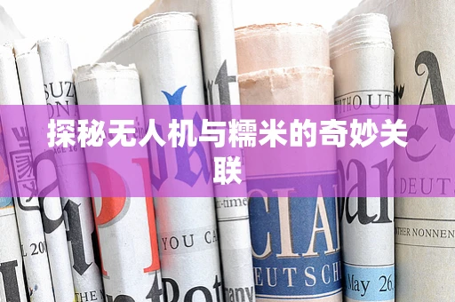 探秘无人机与糯米的奇妙关联