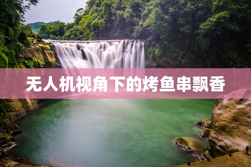 无人机视角下的烤鱼串飘香