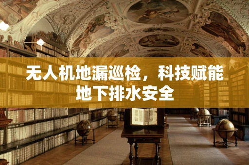 无人机地漏巡检，科技赋能地下排水安全