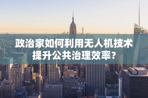 政治家如何利用无人机技术提升公共治理效率？
