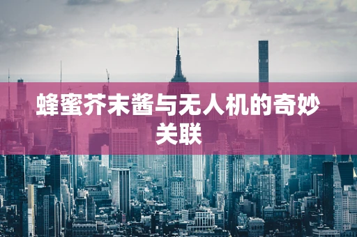 蜂蜜芥末酱与无人机的奇妙关联