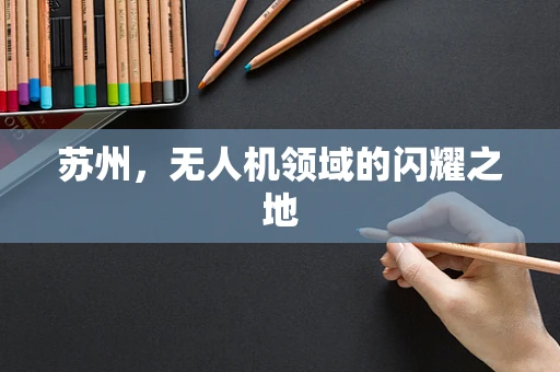 苏州，无人机领域的闪耀之地