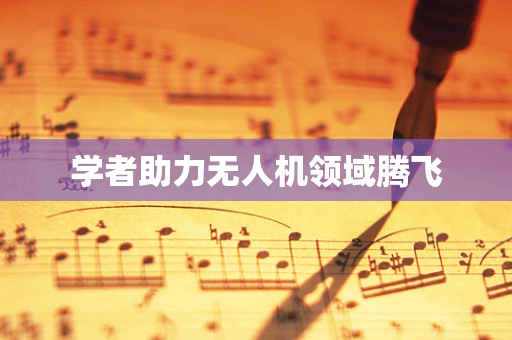 学者助力无人机领域腾飞