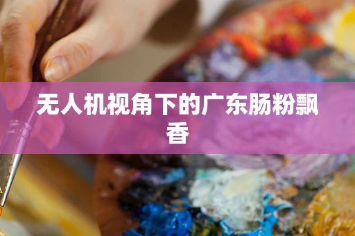 无人机视角下的广东肠粉飘香