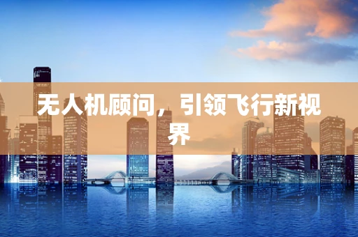 无人机顾问，引领飞行新视界