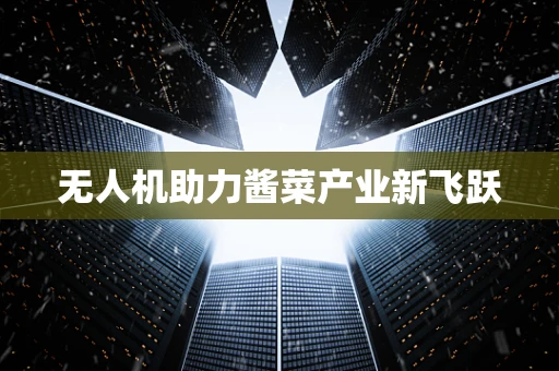 无人机助力酱菜产业新飞跃