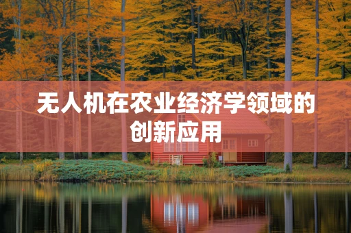 无人机在农业经济学领域的创新应用