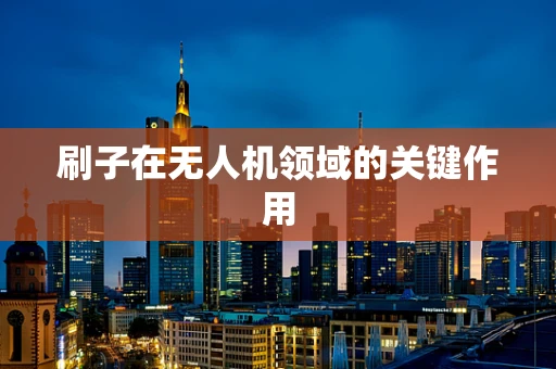 刷子在无人机领域的关键作用