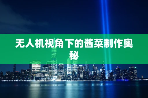 无人机视角下的酱菜制作奥秘