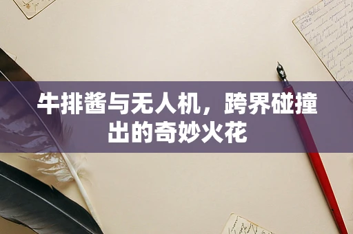 牛排酱与无人机，跨界碰撞出的奇妙火花