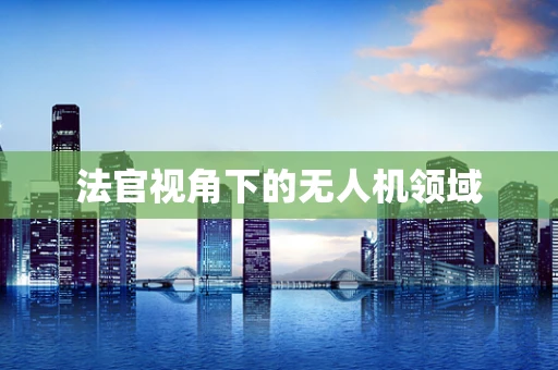 法官视角下的无人机领域