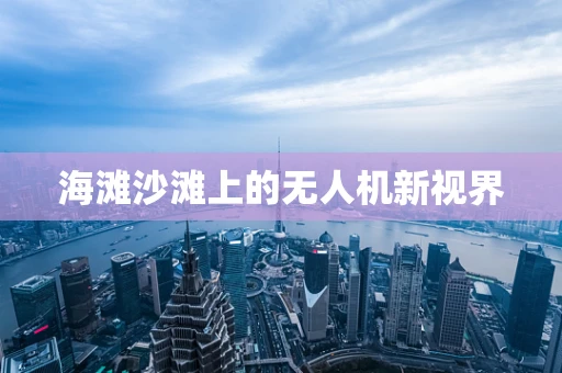 海滩沙滩上的无人机新视界