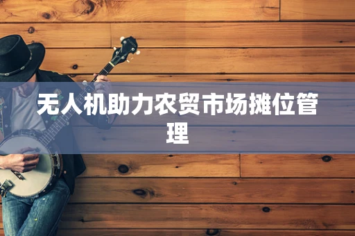 无人机助力农贸市场摊位管理