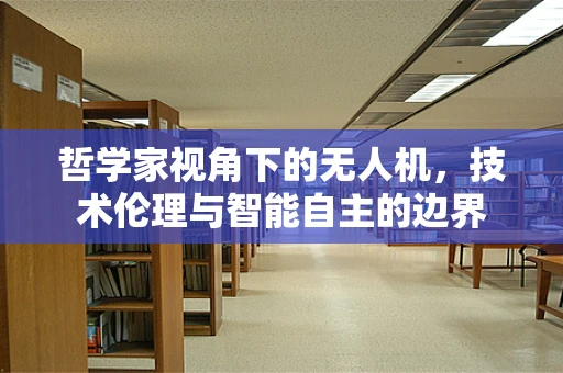 哲学家视角下的无人机，技术伦理与智能自主的边界