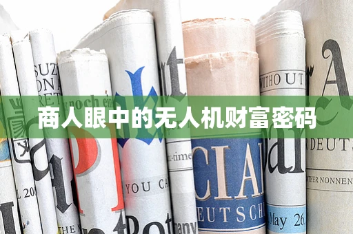 商人眼中的无人机财富密码