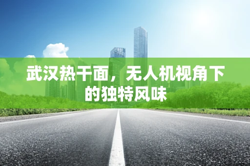 武汉热干面，无人机视角下的独特风味