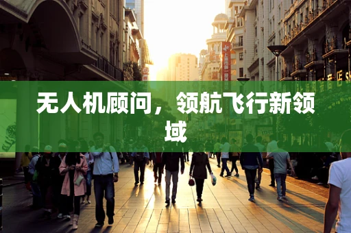无人机顾问，领航飞行新领域