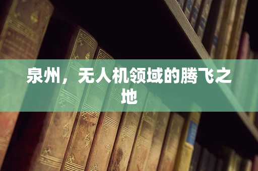 泉州，无人机领域的腾飞之地