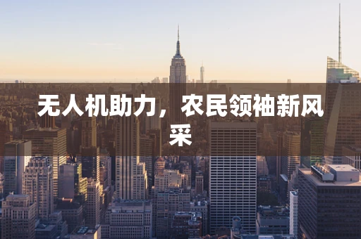 无人机助力，农民领袖新风采