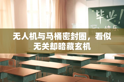 无人机与马桶密封圈，看似无关却暗藏玄机