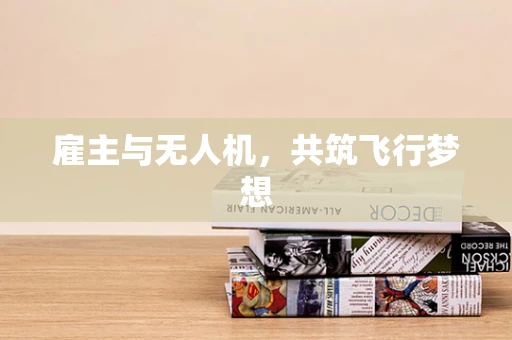 雇主与无人机，共筑飞行梦想