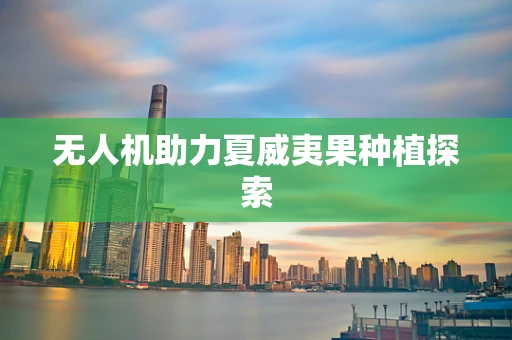 无人机助力夏威夷果种植探索