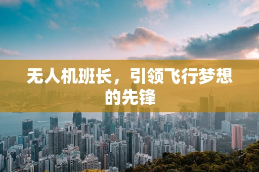 无人机班长，引领飞行梦想的先锋