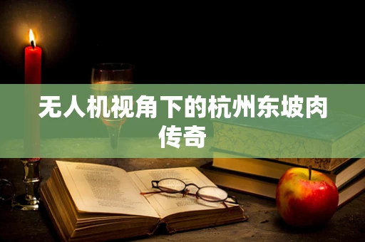 无人机视角下的杭州东坡肉传奇