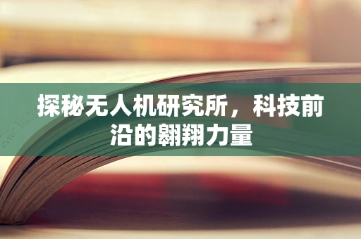 探秘无人机研究所，科技前沿的翱翔力量