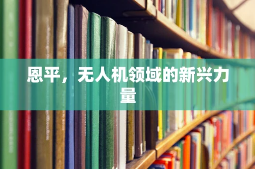 恩平，无人机领域的新兴力量