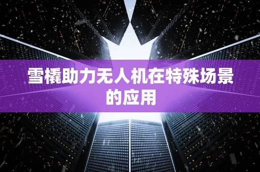 雪橇助力无人机在特殊场景的应用