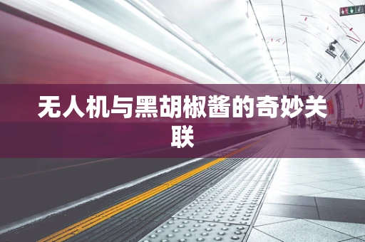 无人机与黑胡椒酱的奇妙关联
