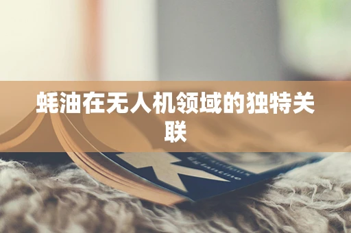 蚝油在无人机领域的独特关联